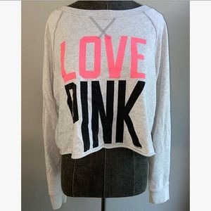 PINK crop long sleeve